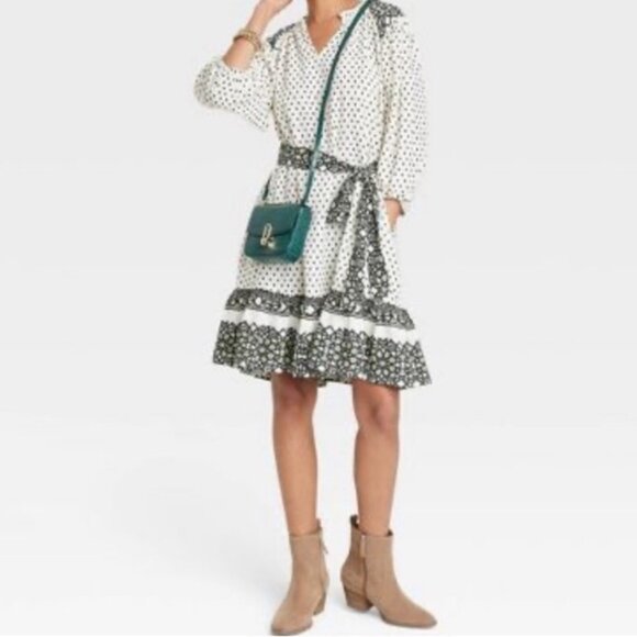 Knox Rose Peasant Bohemian Dress with Pockets size M New w/Tags - Picture 1 of 14